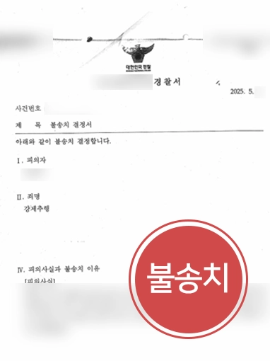 성추행신고 | 성추행신고 당했으나 불송치 마무리