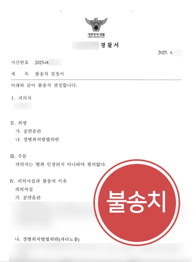 성범죄형량 | 공연음란죄 처벌 대응해 불송치 결정