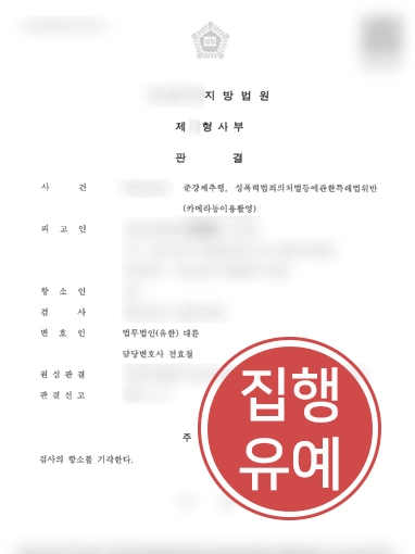 성범죄집행유예 | 검사의 항소에도 1심 집행유예 유지한 성범죄 대응 전략