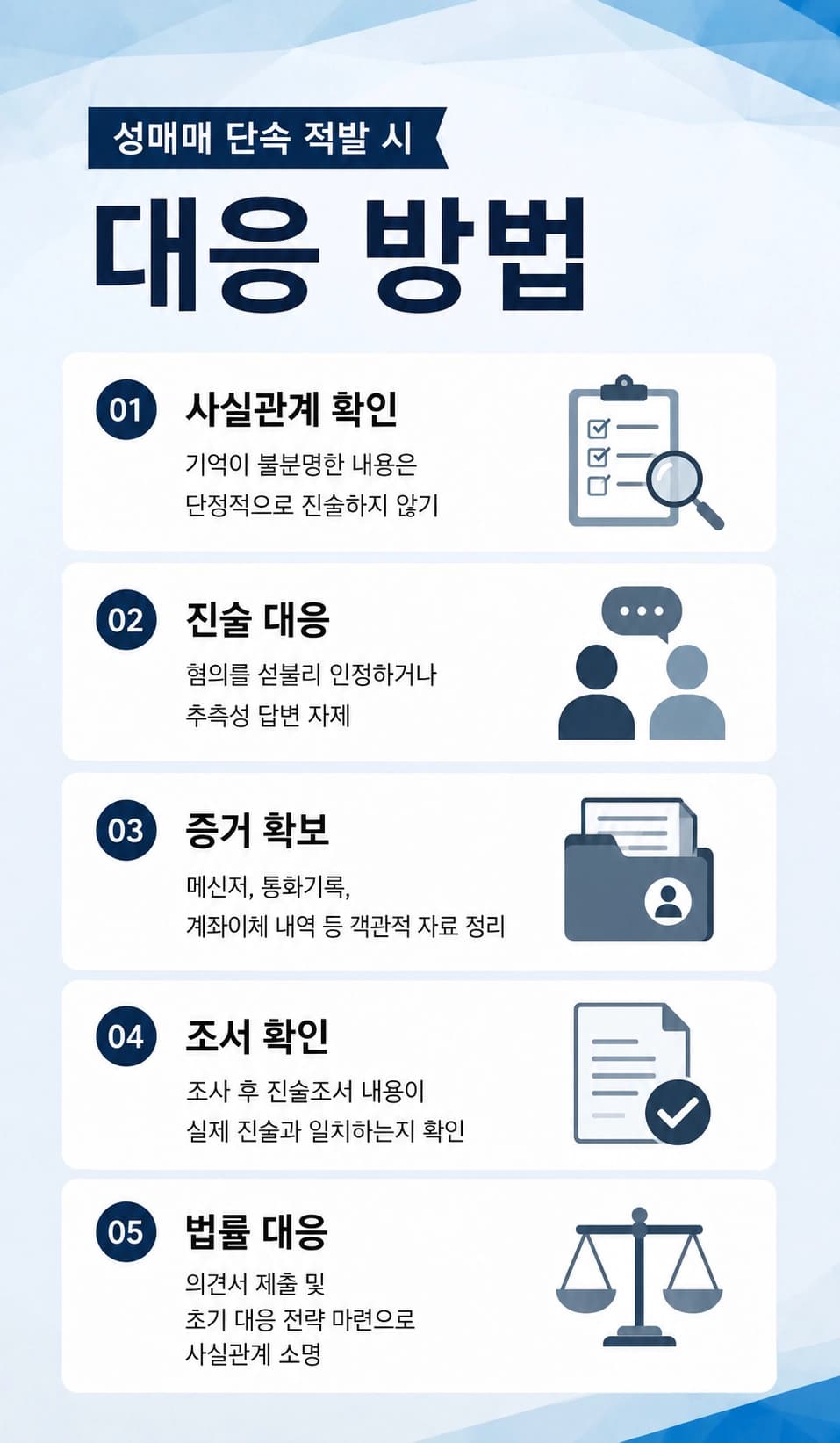 성매매 사건의 대응 방법을 설명합니다.