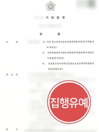 [아청법위반 등 다수 혐의 집행유예] 포항성범죄변호사, 아동청소년 음란물 판매한 피고인 집행유예 방어 성공