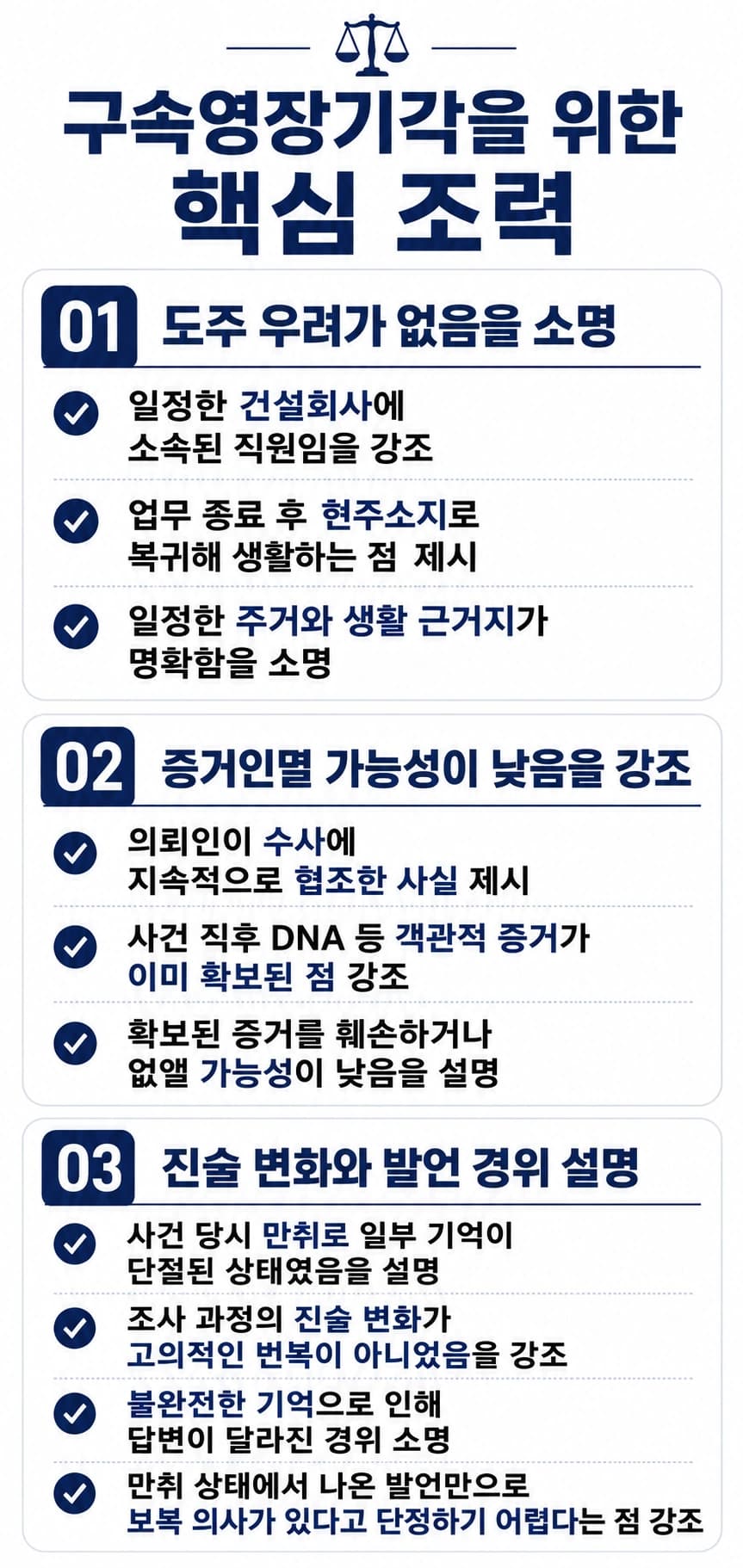 구속영장기각, 도주 및 증거 인멸 우려 반박한 구속영장변호사